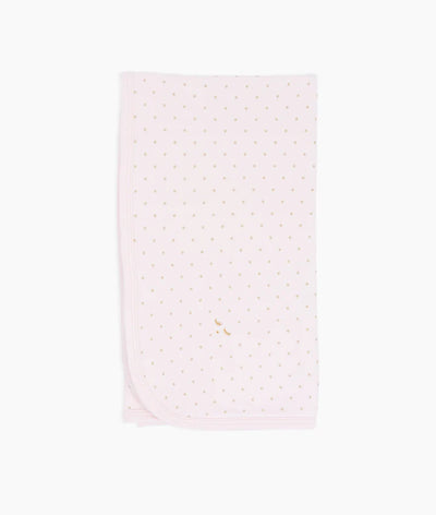 Gold dots pink blanket by Livly