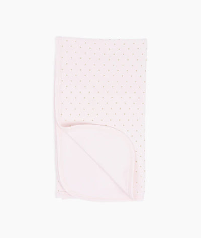 Gold dots pink blanket by Livly