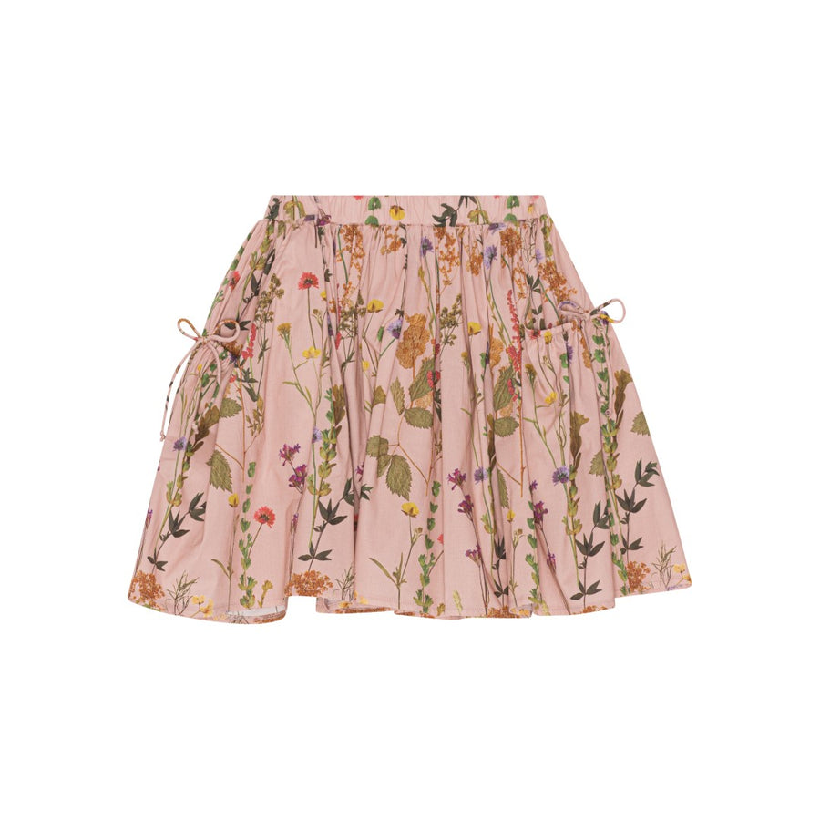 Pale Rose Pocket Floral Skirt by Christina Rohde