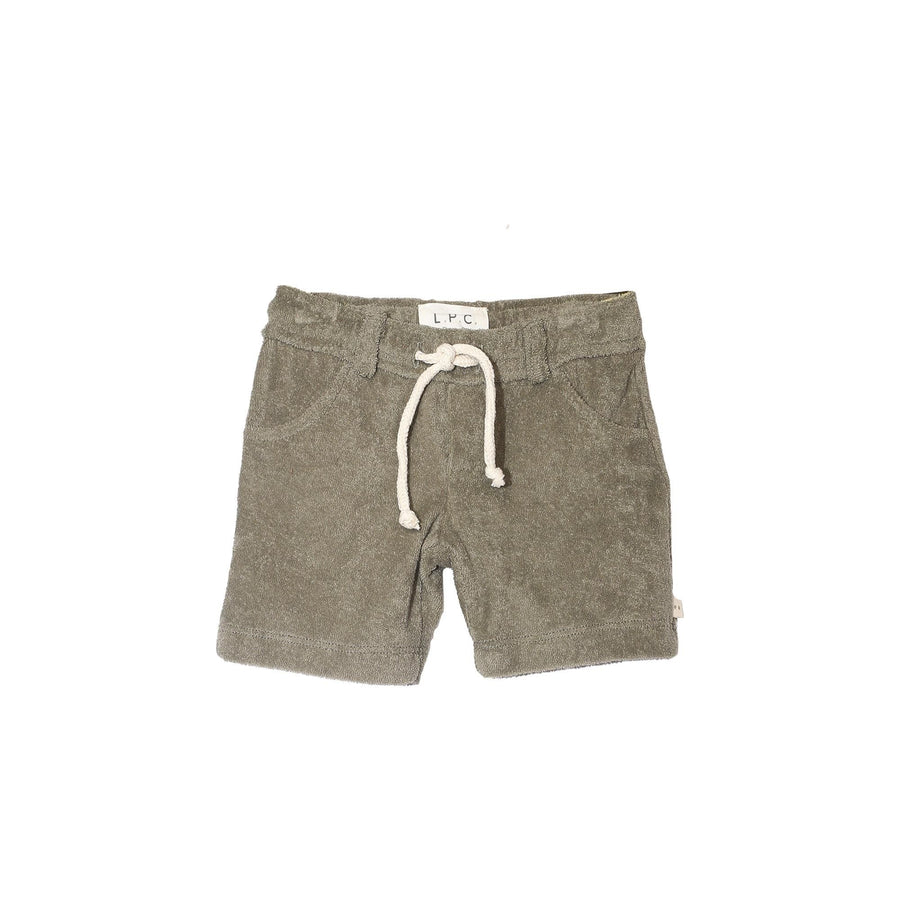 Newsony olive terry shorts by LPC