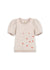 Applique White Lilac Heart T-shirt by Kids On The Moon