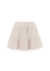 Tiered White Lilac Skirt by Kids On The Moon