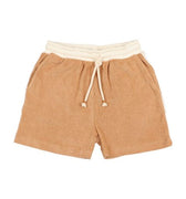 Caramel terry cloth shorts by Buho - Flying Colors