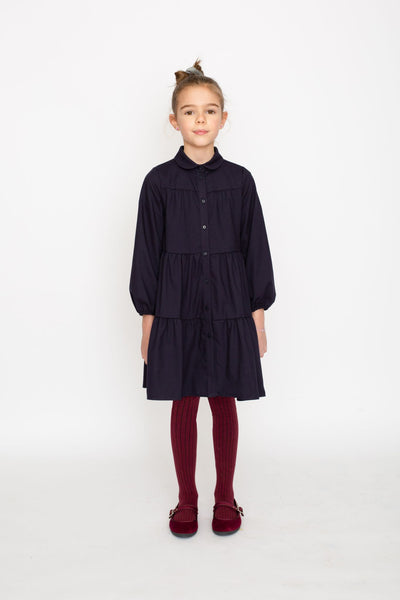 Blue Tier Dress by Piccola Ludo - Flying Colors