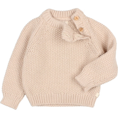 Cream Rice Knit Jumper by Buho
