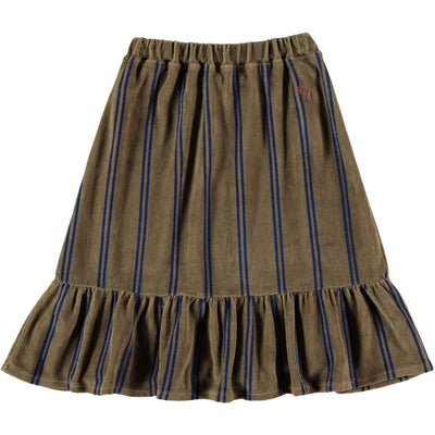 Velvet Bottom Frill Skirt by Bonmot