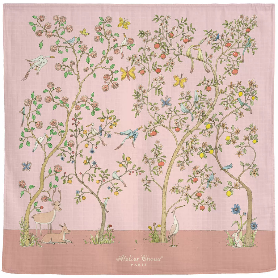 In Bloom Pink Swaddle by Atelier Choux