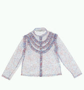All over print blue top by Philosophy - Flying Colors