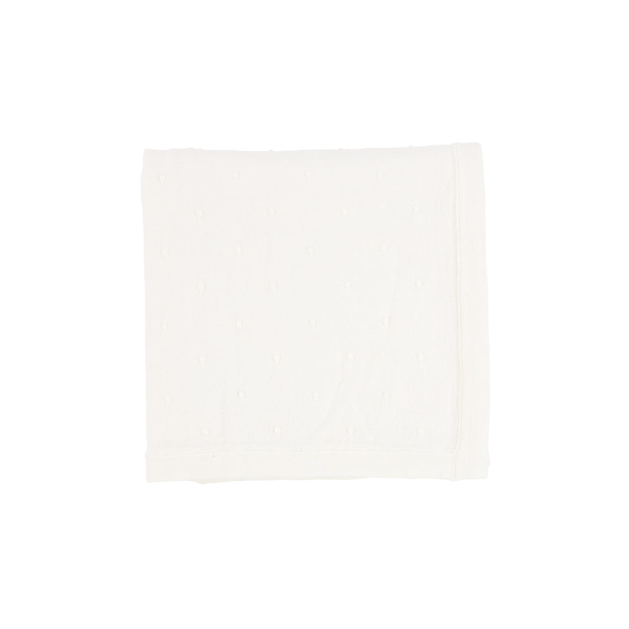 White Swiss Dot Blanket By Lilette