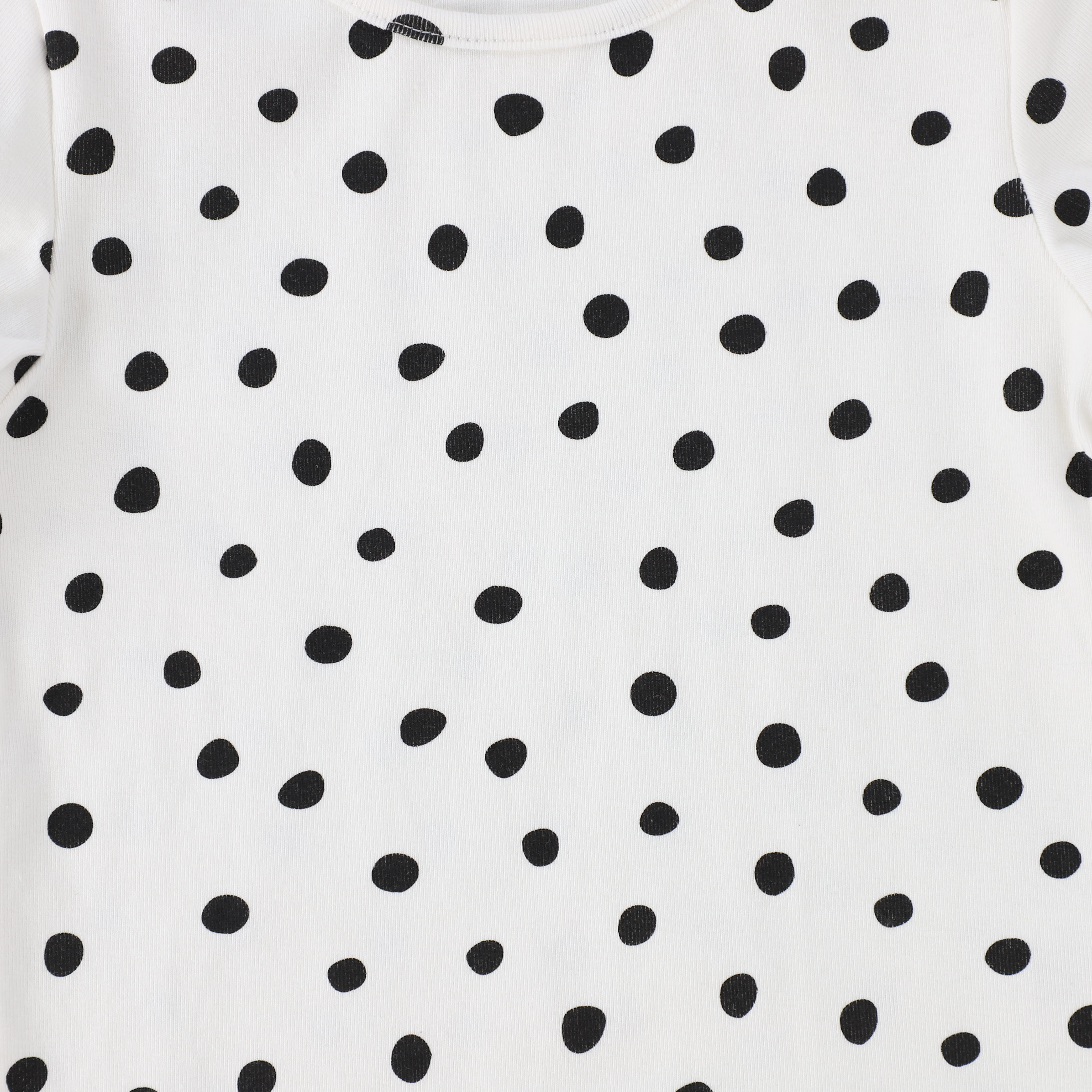 Polka dot print black seamless tee by Bamboo