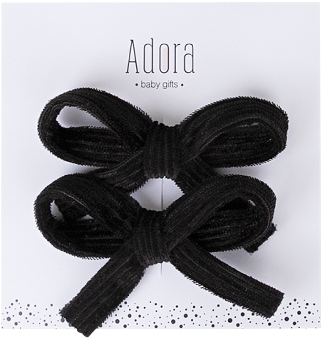 Adora Baby Gifts Mini Corduroy Bow Clips Set - Flying Colors