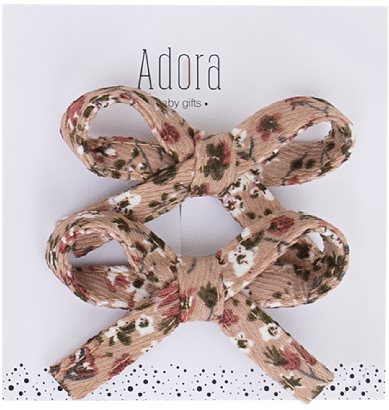 Adora Baby Gifts Mini Corduroy Bow Clips Set - Flying Colors