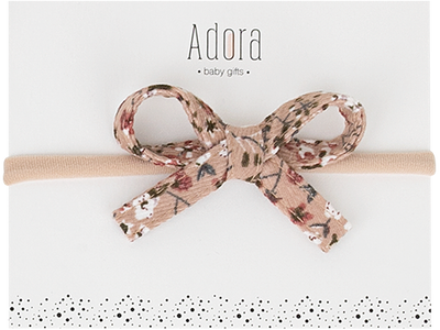Mini Corduroy Bow Headbands by Adora (more colors)
