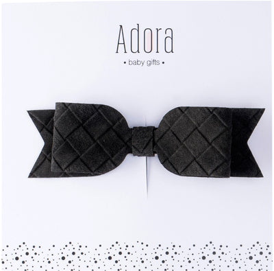 Suede Bow Clips by Adora