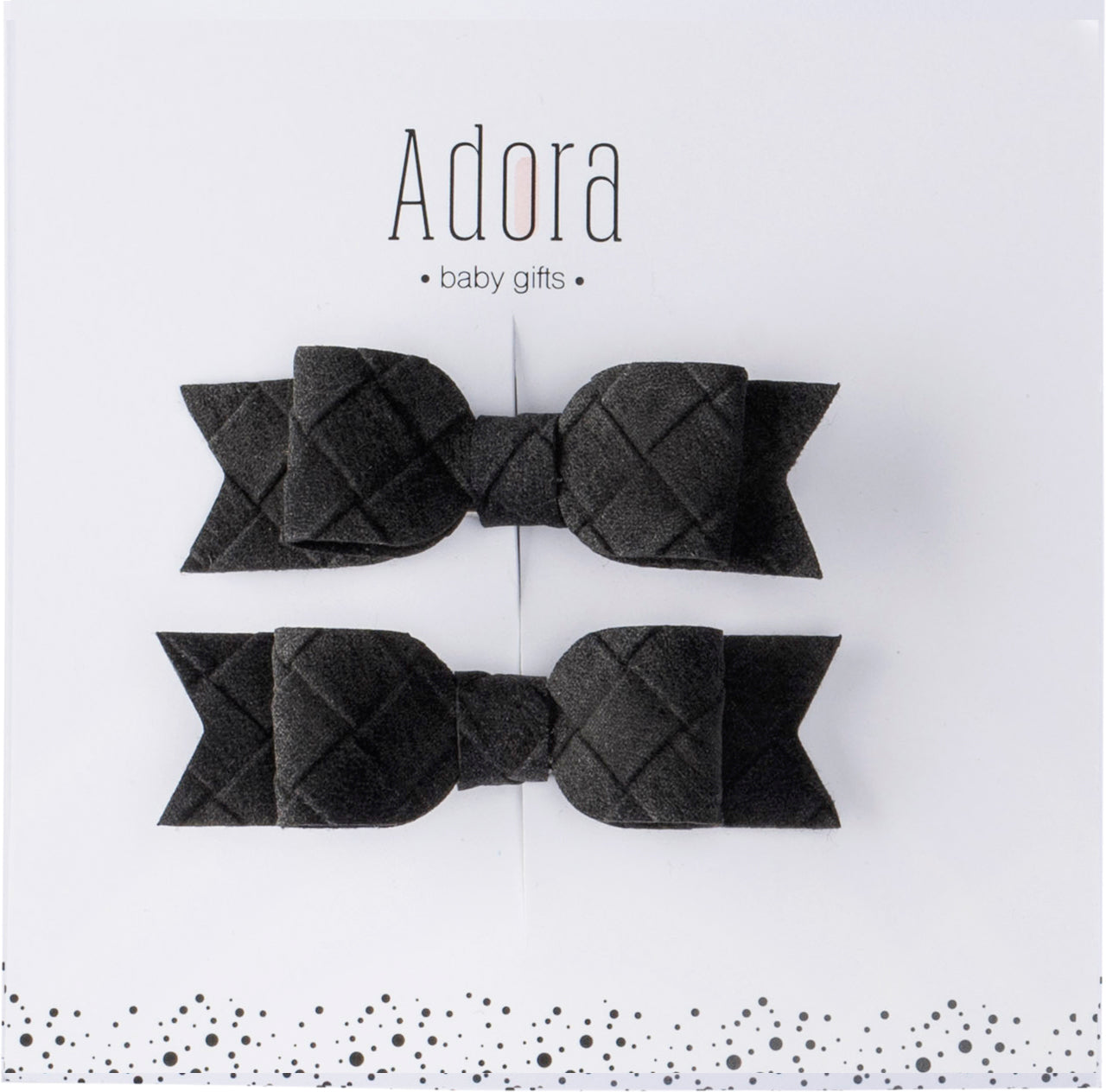 Adora Baby Gifts Mini Bow Suede Clip Set (More Colors)
