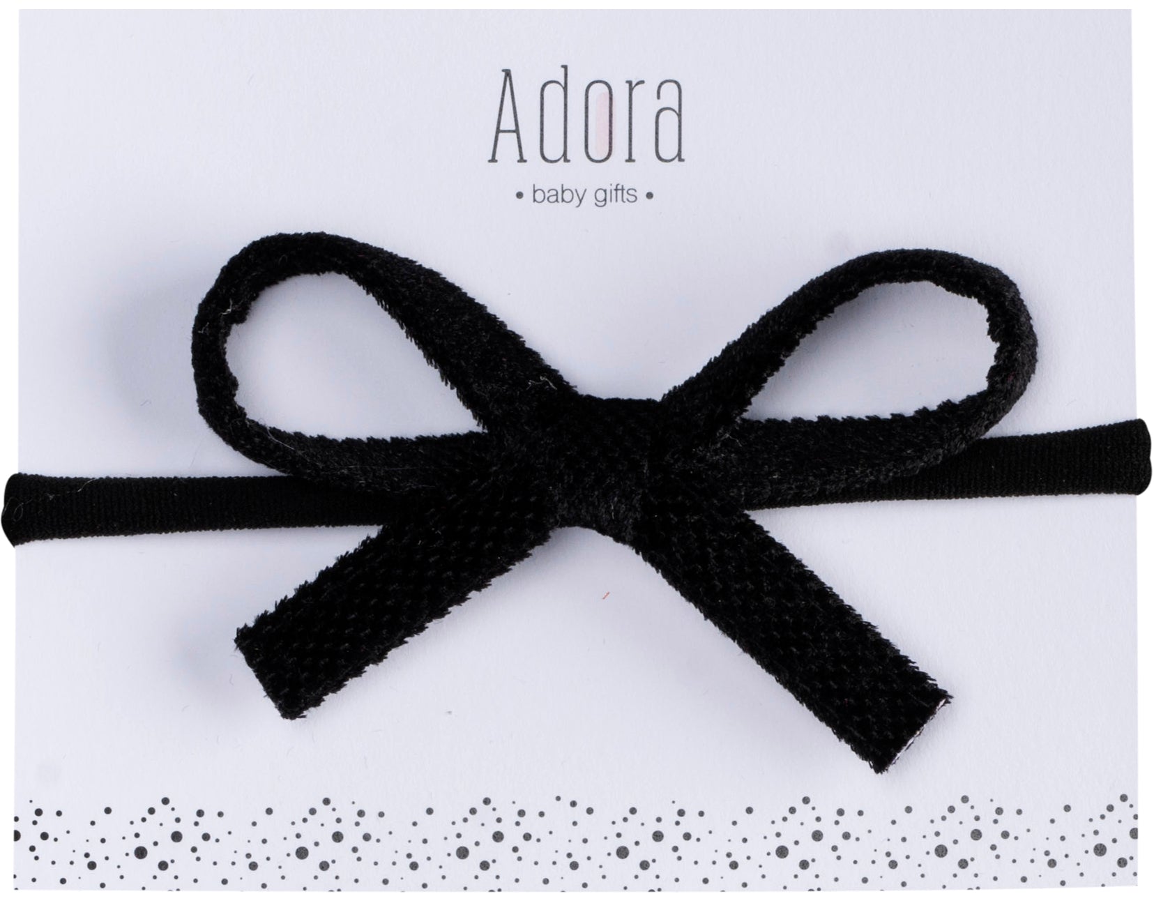 Velvet Ribbon Bow Headband by Adora (more colors) - Flying Colors