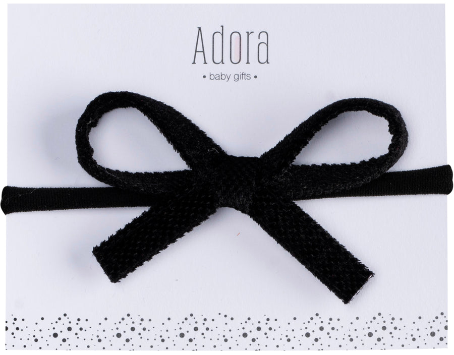 Velvet Ribbon Bow Headband by Adora (more colors)