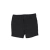 Black Flat Cotton Shorts by Lil Leggs