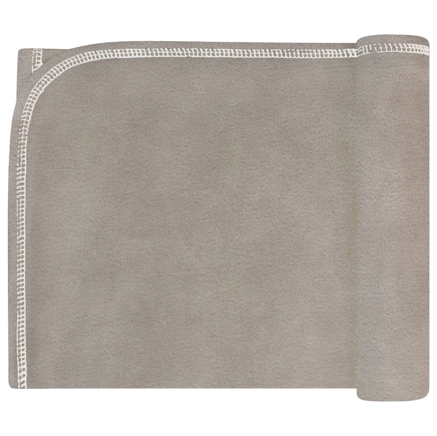 Taupe Bunny Velour Blanket by Ely's & Co