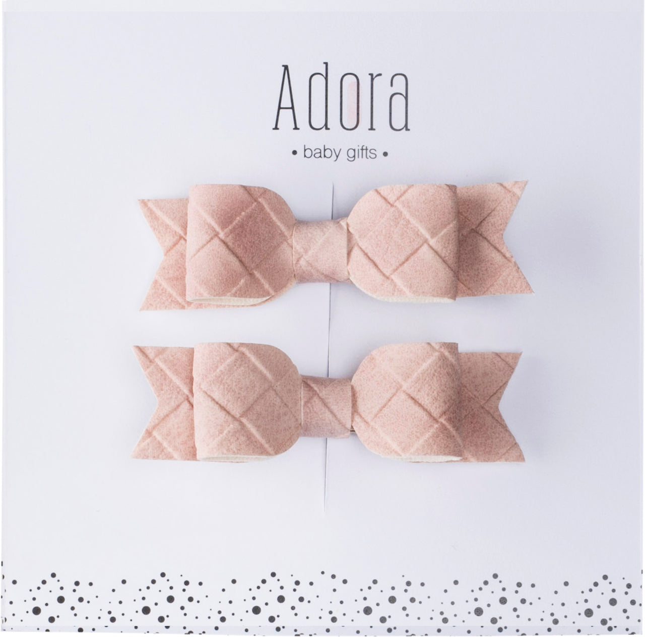 Adora Baby Gifts Mini Bow Suede Clip Set (More Colors)