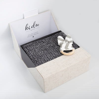 Charcoal Weave Blanket by Kidu Gifts - Flying Colors