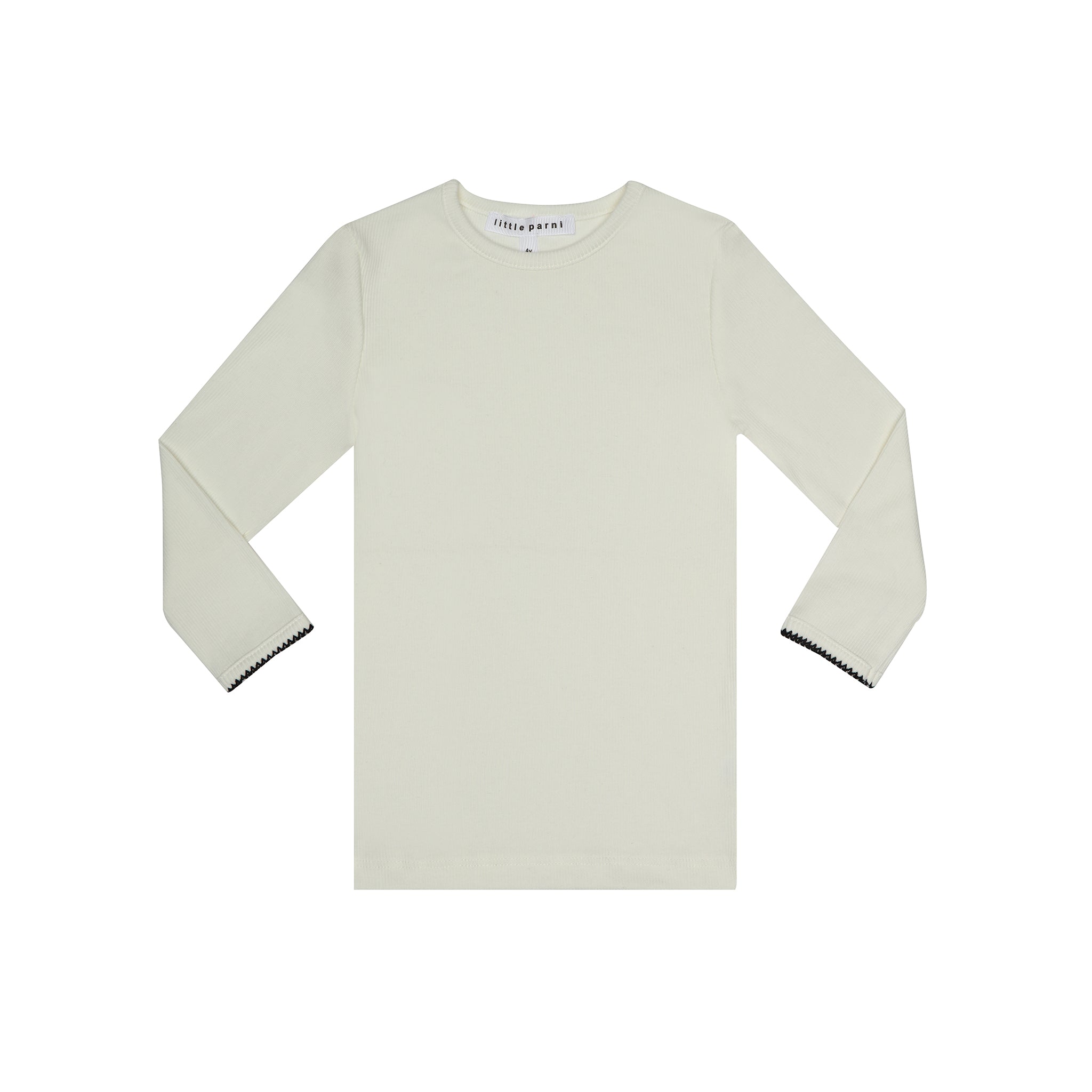 Ivory ribbed shell by Little Parni