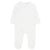 Star white embroidered footie + hat by Kipp
