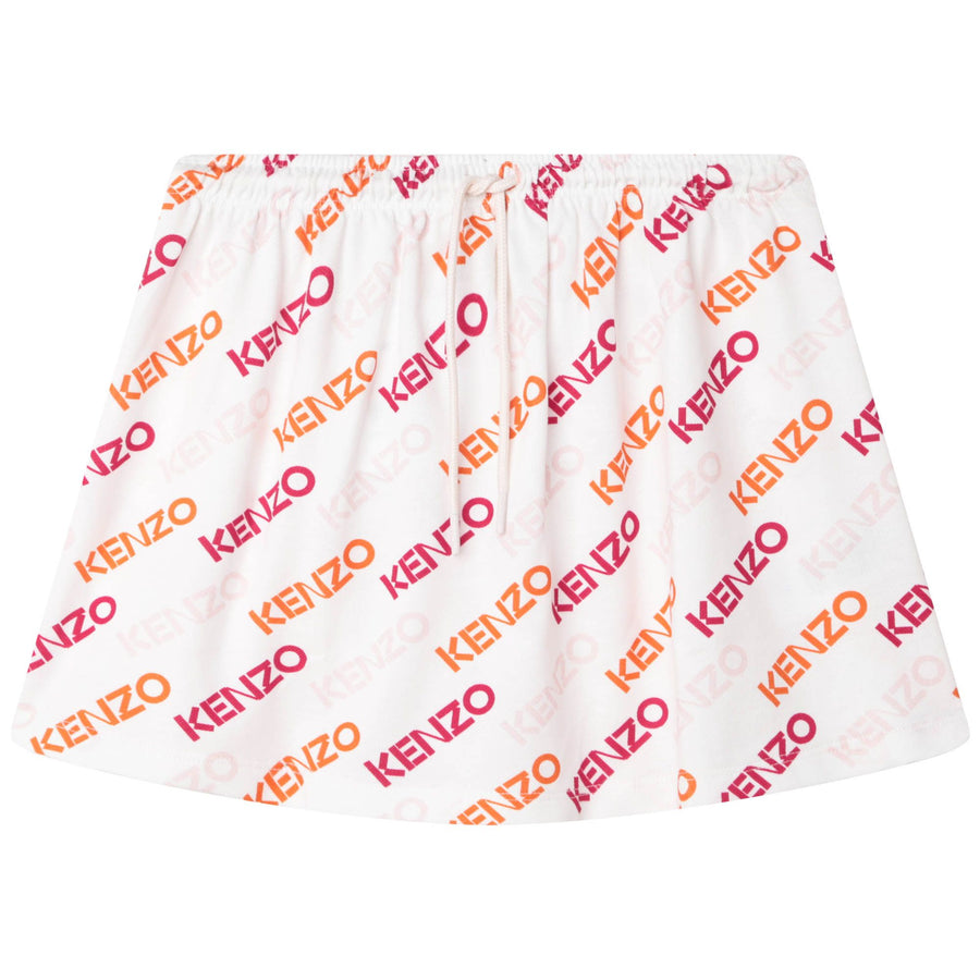 All over printed logo skirt by Kenzo