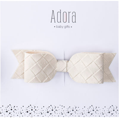 Suede Bow Clips by Adora