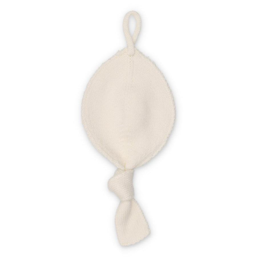 Cream Knit Paci Holder by Peluche