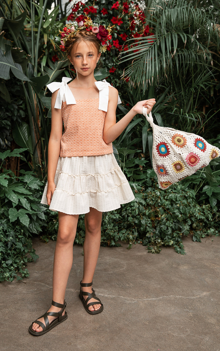 Adriana tofu crinkled skirt by Atelier Parsmei