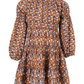 Geometric Art/Mocha Bisque Dress By LMN3 - Flying Colors