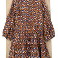 Geometric Art/Mocha Bisque Dress By LMN3 - Flying Colors