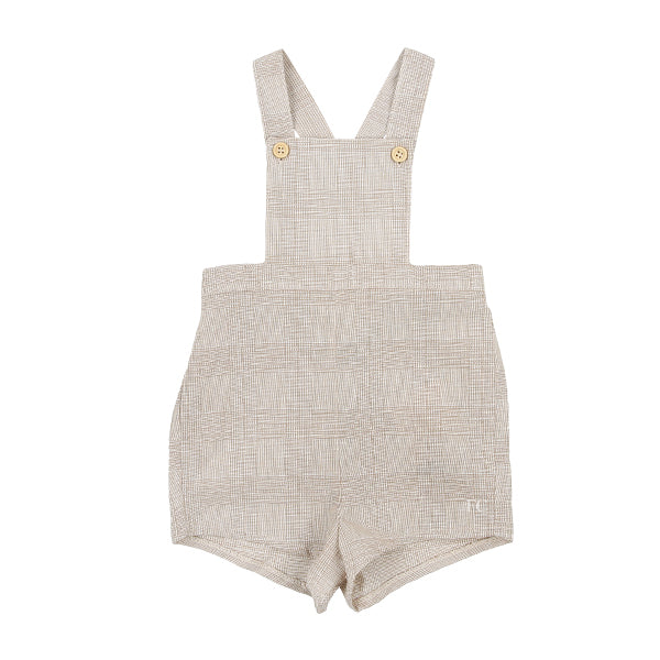 Button detail plaid overalls by Belati - Flying Colors