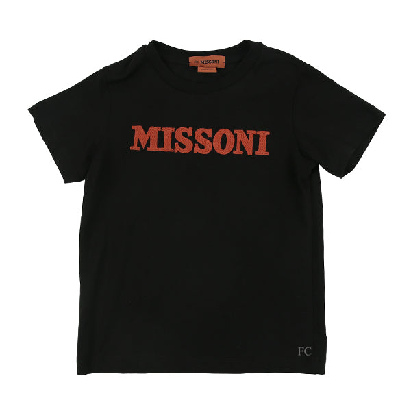 Black logo graphic t-shirt by Missoni