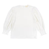 White smocked cuff top by Alitsa