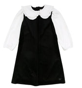 Black cord peter pan collar dress by Alitsa - Flying Colors