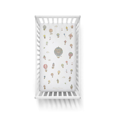 Hot Air Balloons Fitted Sheet by Atelier Choux - Flying Colors