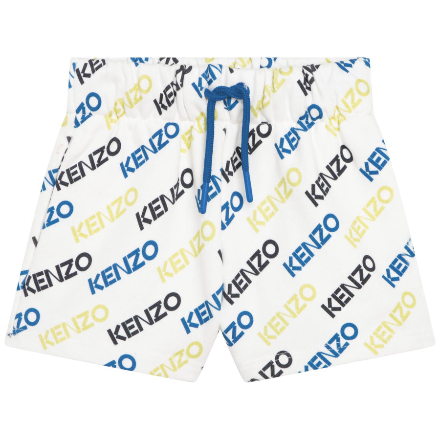 All over print elastic waist shorts by Kenzo