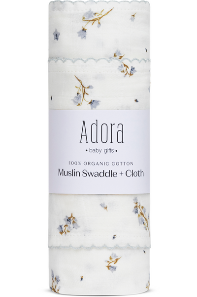 Floral Boys Swaddle by Adora