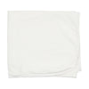 Floral embroidery white blanket by Maniere