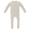 Pink garden florals footie by Ely's & Co