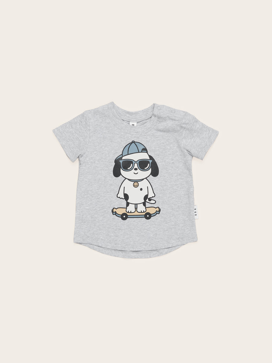 Skater Dog Short Sleeve Tee by Hux Baby