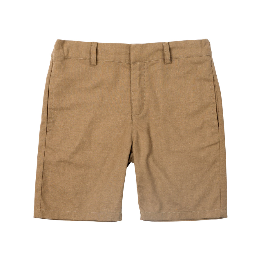 Oatmeal Woven Shorts by Sweet Threads