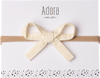 SS22 Mini Ribbon Bow Headbands by Adora Baby Gifts (More Colors)