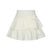 Ruffled ivory milano skirt by Little Parni