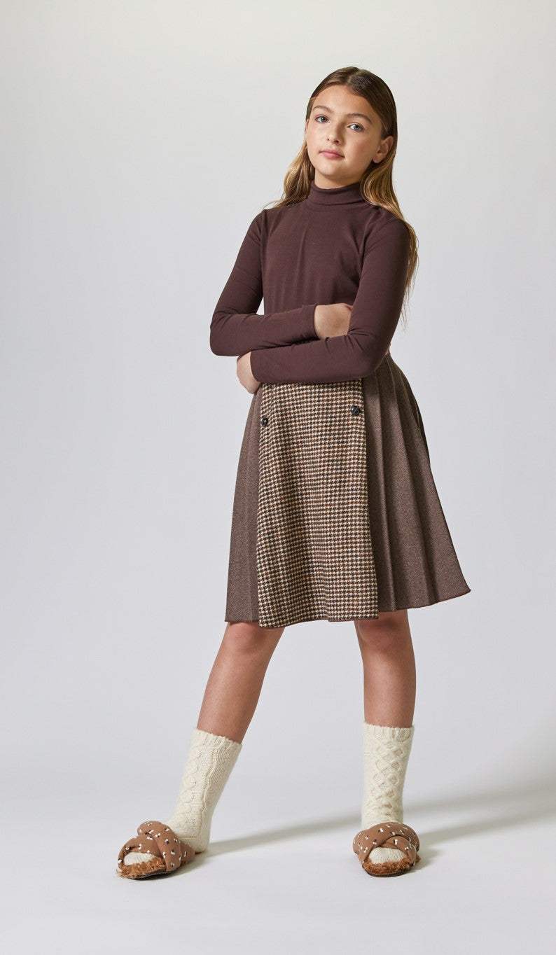 Wool brown skirt by Kipp