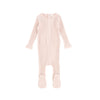 Light Pink Wide Ribbed Footie By Lil Leggs
