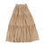 Beige ribbed tiered maxi skirt by Luna Mae
