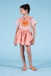 Orange Gingham skirt by Mimisol